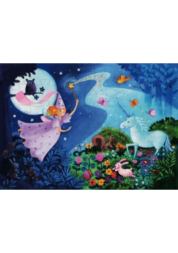 Puzzle w pudelku Wróżka i jednorożec