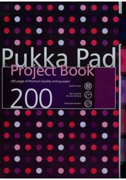 Kołozeszyt A4 Pukka Pad Dots projektowy w kratkę 200 stron niebieski
