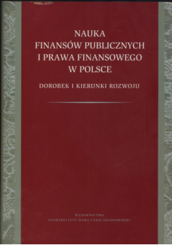 Nauka finansów publicznych i prawa finansowego w Polsce