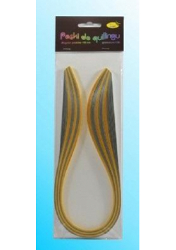 Paski do quillingu 3mmx50cm złote 100szt