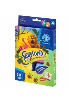 Lekka masa plastyczna Dżungla Sensorio Kids 10 kolorów
