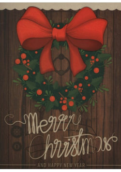 Karnet Merry Christmas Kokarda