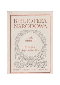 Wybór pism krytycznoliterackich