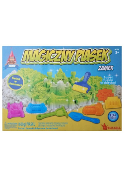 Magiczny piasek Zamek świeci w ciemności
