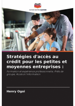 Stratégies d'accès au crédit pour les petites et moyennes entreprises