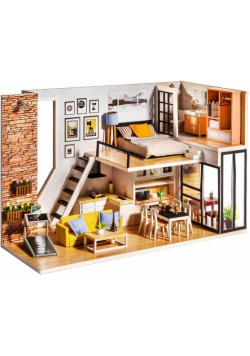 Składany Drewniany Model LED Claudia's apartment