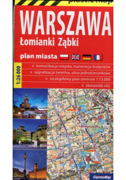 Warszawa foliowany plan miasta 1:26 000, ExpressMap