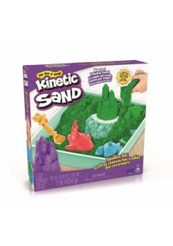 Kinetic Sand - Piasek z foremkami zielony