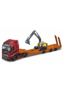 Bburago Model Haulers Construction Volvo Fh16 Globetrotter Ec220E 1:43