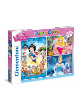 Puzzle SuperColor Księżniczki 3x48