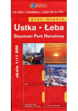 Ustka Łeba Słowiński Park Narodowy plan miasta 1:11 000