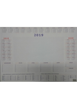 Kalendarz 2019 Biuwar A2 (30 kart)