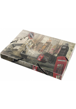 Teczka A4 box na gumkę z nadrukiem