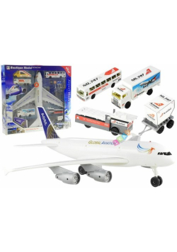 Zestaw Lotnisko Samolot Airport Airbus + Pojazdy