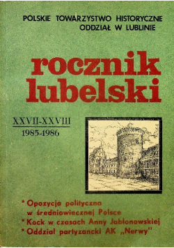 Rocznik lubelski 1985 do 1986