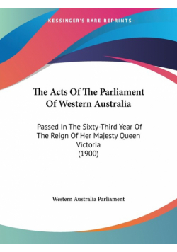The Acts Of The Parliament Of Western Australia