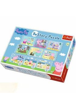 Puzzle Świnka Peppa 3xStory