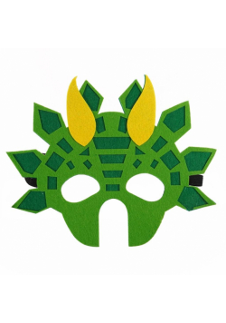 Maska filcowa zwierzątka - dinozaur