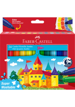 Flamastry Jumbo zamek Faber-Castell 24 kolory