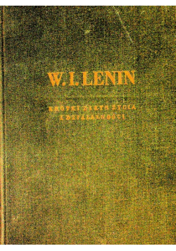 Lenin Krótki zarys życia i działalności 1949 r.