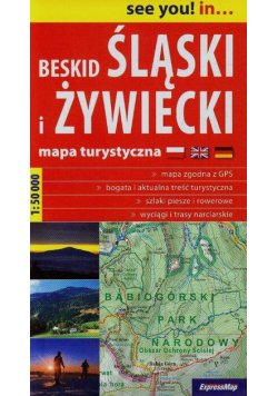 Beskid Śląski i Żywiecki mapa turystyczna 1:50 000, ExpressMap