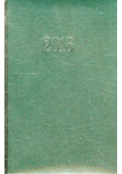 Kalendarz 2016 B6D książkowy dzienny ciemna zieleń
