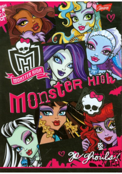 Zeszyt A5 Monster High w trzy linie dwukolorowa 16 stron
