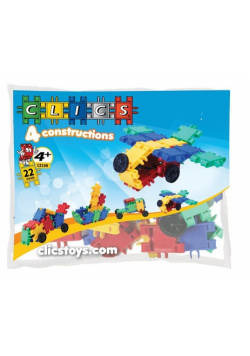 Clics 4 constructions woreczek 22 klocki