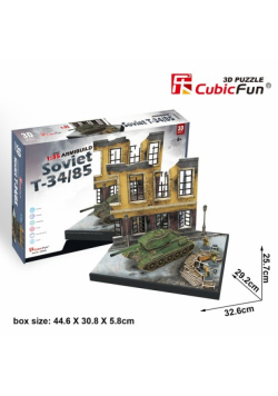 Puzzle 3D Soviet T-34/85 213 elementów