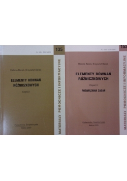 Elementy równań różniczkowych część I i II