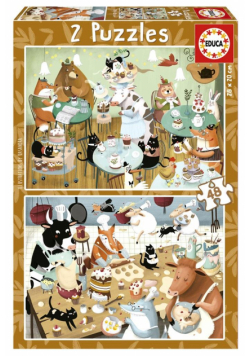 Puzzle 2x48 Leśne opowieści