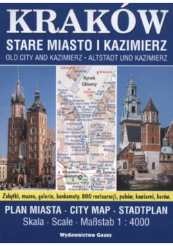 Kraków, Stare Miasto i Kazimierz. Plan miasta 1:4000 wyd. 11