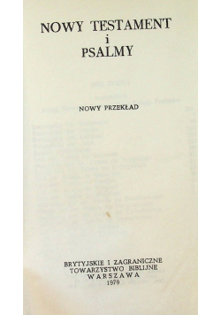 Nowy Testament i Psalmy