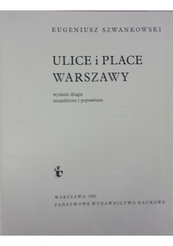 Ulice i Place Warszawy
