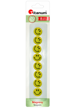 Magnesy do tablic 20 mm 8 sztuk Buźki