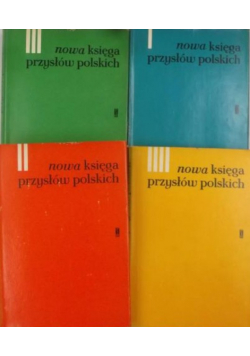 Nowa księga przysłów polskich Tom 1 do 4