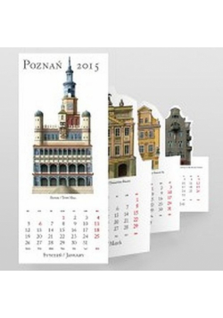 Kalendarz 2015 Poznań Zabytki harmonijka
