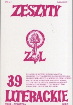 Zeszyty literackie Nr  39