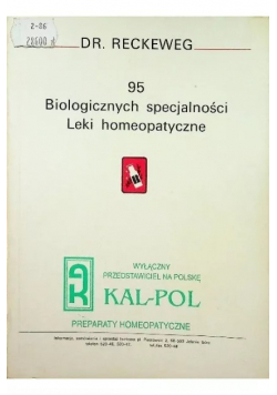 95 biologicznych specjalności leki homeopatyczne