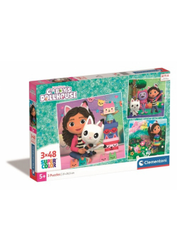 Puzzle 3x48 Supercolor Gabby's Dollhouse