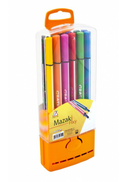 Mazaki trójkątne 12 kolorów w etui