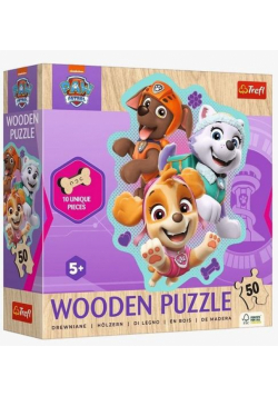 Puzzle 50 konturowe Wesoła gromadka piesków TREFL