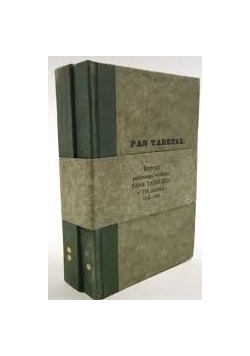 Pan Tadeusz. Tom I-II. Reprint z 1834 r.