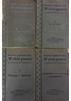 Wybór Poezyi ,Zestaw 4 książek,1909r.