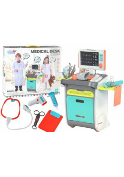 Zestaw małego doktora wózek lekarski RTG EKG