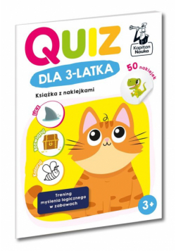 Quiz dla 3-latka Książka z naklejkami Kapitan Nauka