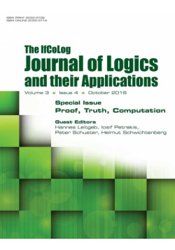 Ifcolog Journal of Logics and their Applications Volume 3, number 4