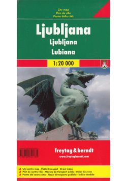 Ljubljana plan miasta 1:20 000