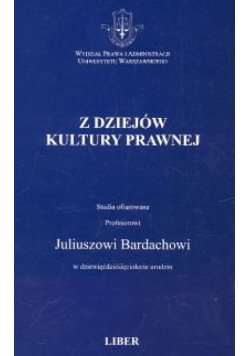 Z dziejów kultury prawnej