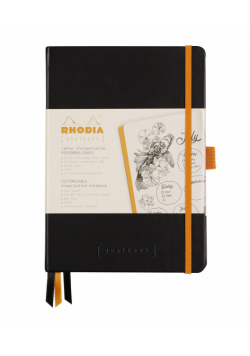 Notes Rhodia Rhodiarama Goalbook black  A5 w kropki Hardcover